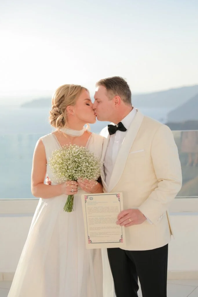 Marta & Paul wedding at Santo Wine Venue, Santorini