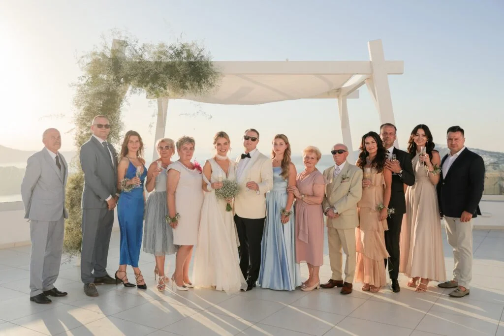 Marta & Paul wedding at Santo Wine Venue, Santorini