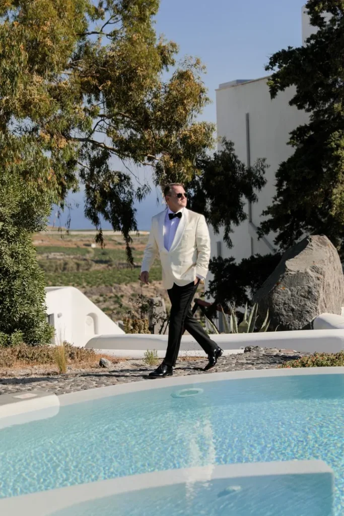 Marta & Paul wedding at Santo Wines Venue, Santorini
