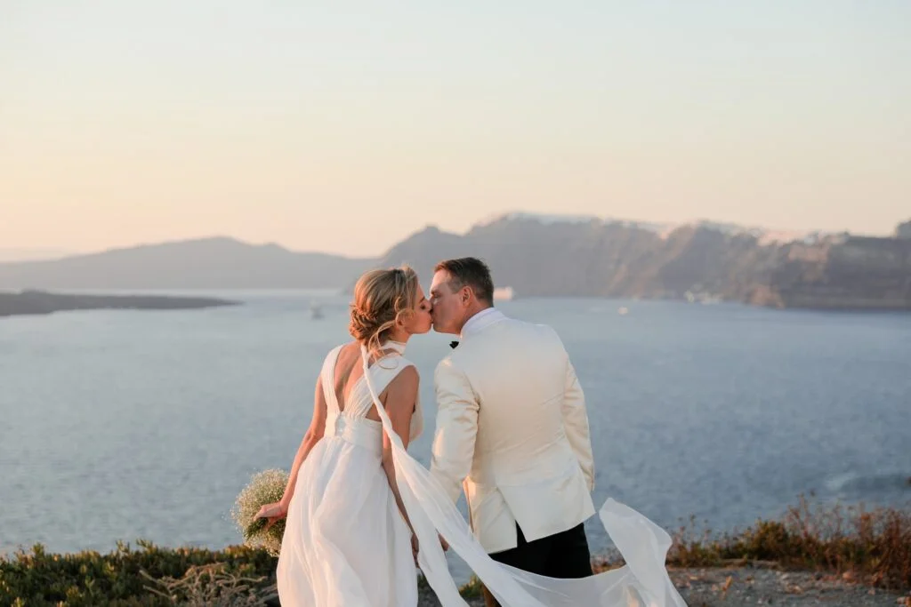 Marta & Paul wedding at Santo Wine Venue, Santorini