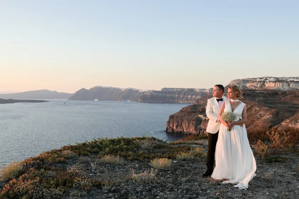 Marta & Paul wedding at Santo Wine Venue, Santorini