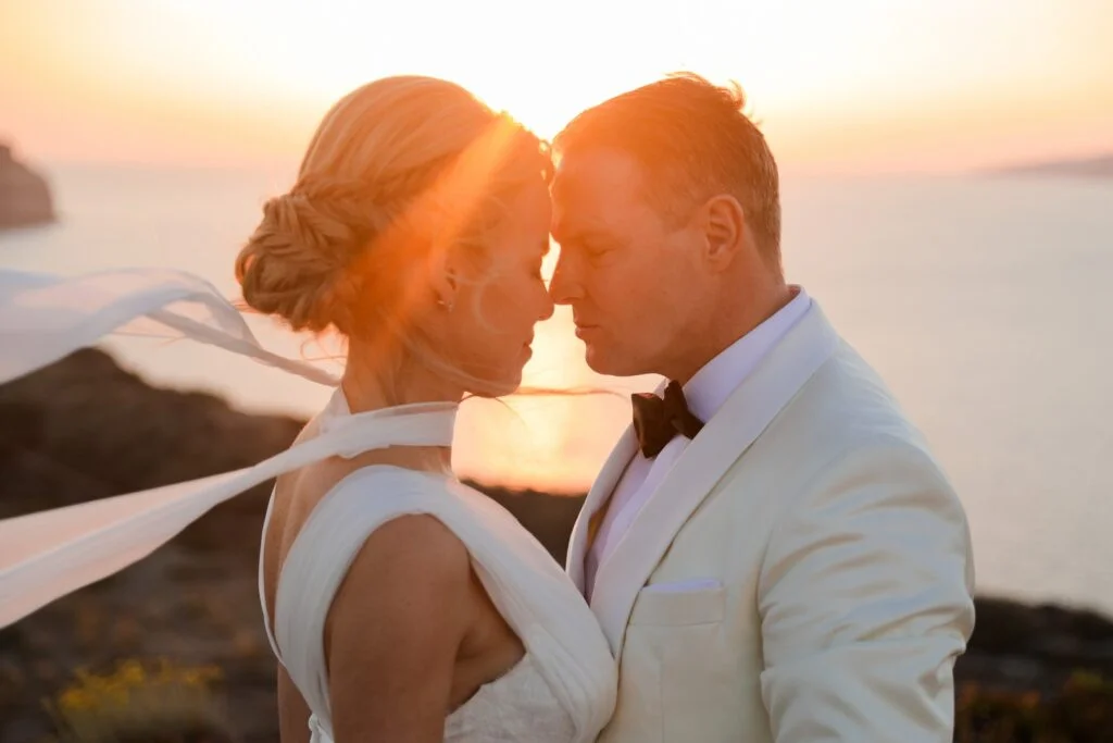 Marta & Paul wedding at Santo Wine Venue, Santorini