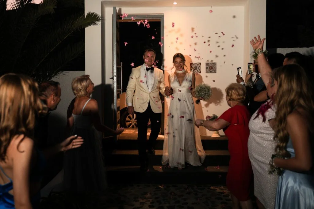 Marta & Paul wedding at Santo Wine Venue, Santorini