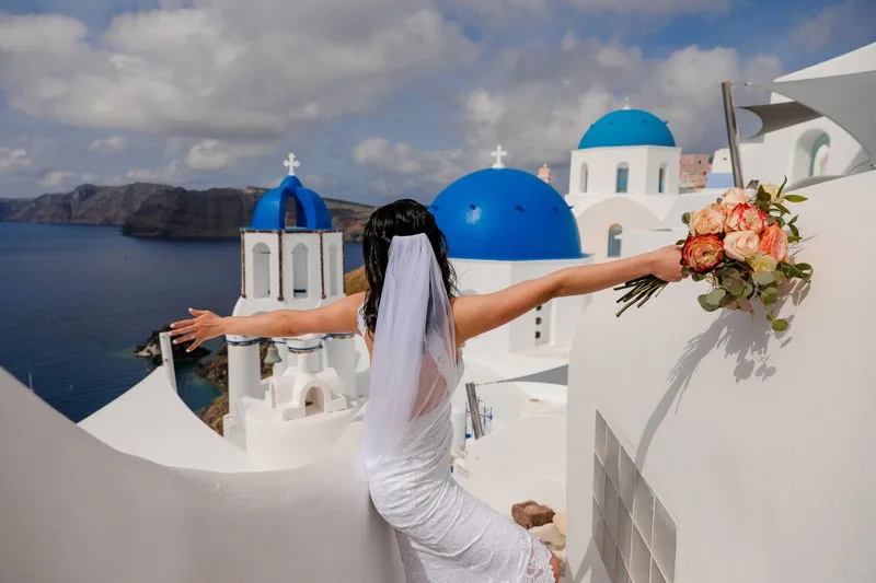 Debra & Kent wedding at Sailing Wedding, Santorini