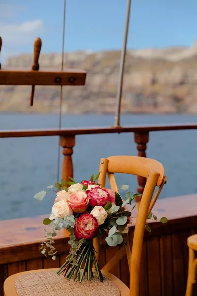 Debra & Kent wedding at Sailing Wedding, Santorini