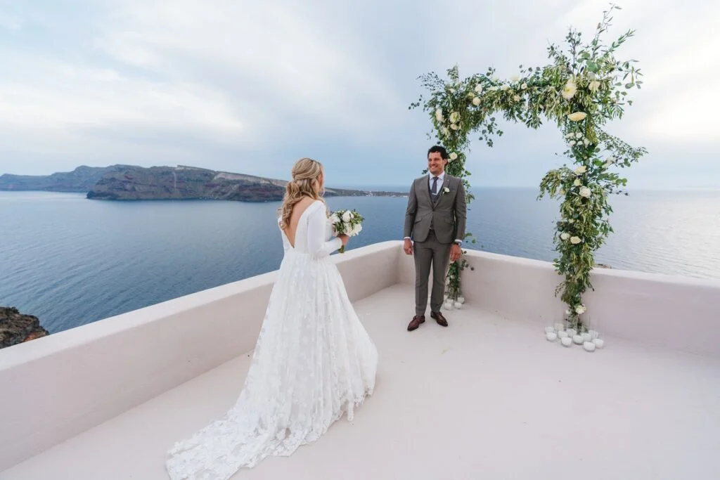 Sabina & Thomas wedding at Love Cave Venue, Santorini