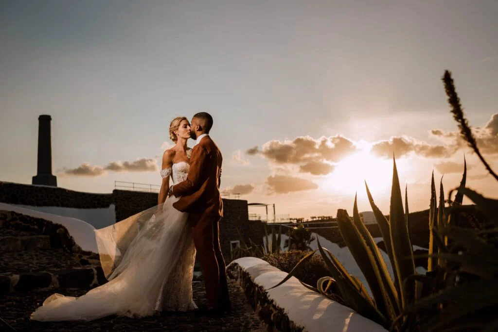 Julie and Nicolas wedding at Venetsanos Venue, Santorini