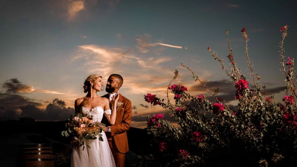 Julie and Nicolas wedding at Venetsanos Venue, Santorini