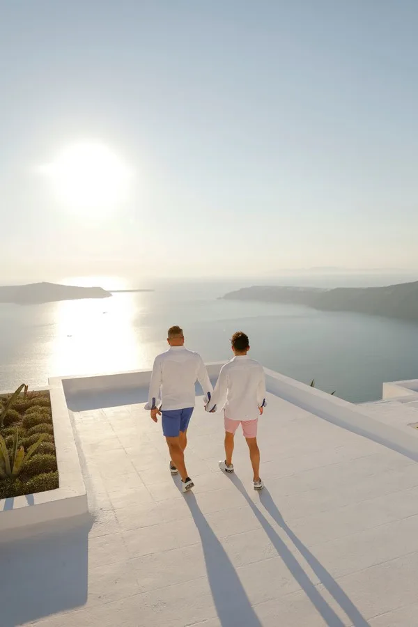 Ted & Ivan wedding at Diamond Rock Venue, Santorini