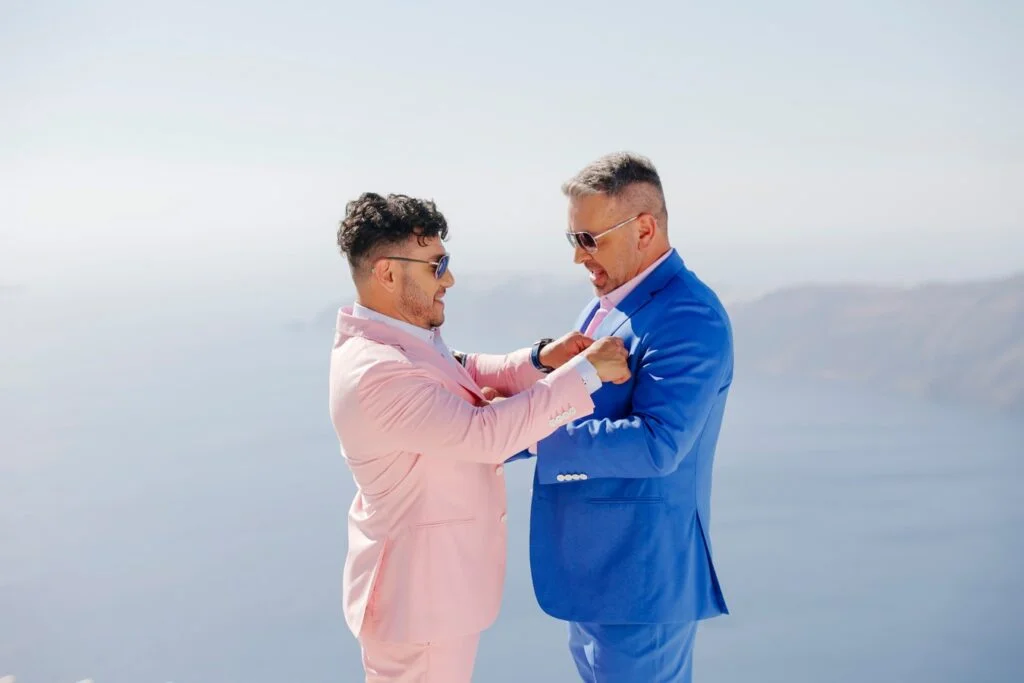 Ted & Ivan wedding at The Diamond Rock, Santorini