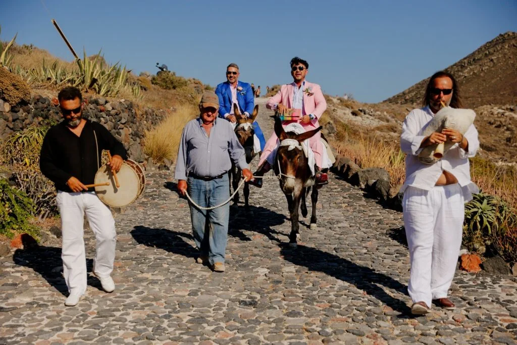 Ted & Ivan wedding at The Diamond Rock, Santorini