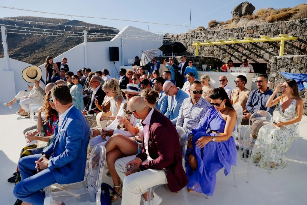 Ted & Ivan wedding at The Diamond Rock, Santorini