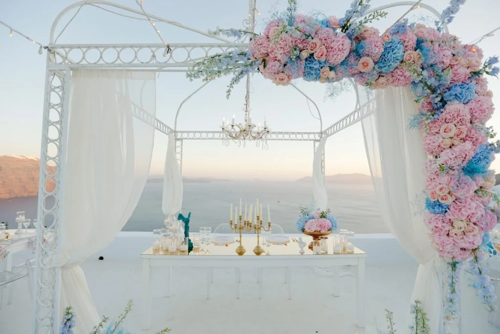 Ted & Ivan wedding at The Diamond Rock, Santorini