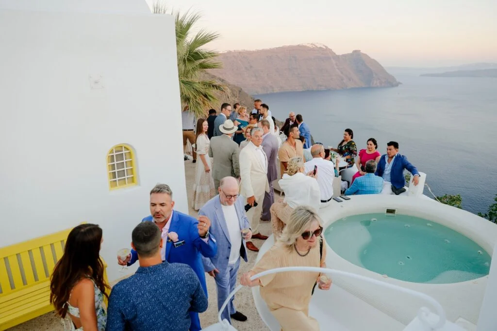 Ted & Ivan wedding at The Diamond Rock, Santorini