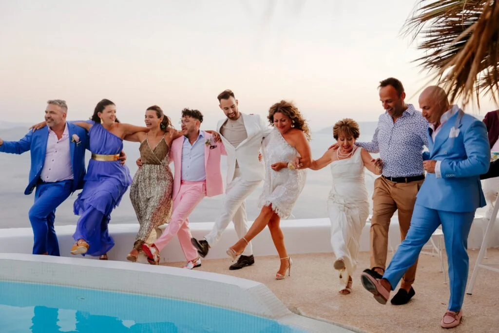Ted & Ivan wedding at The Diamond Rock, Santorini