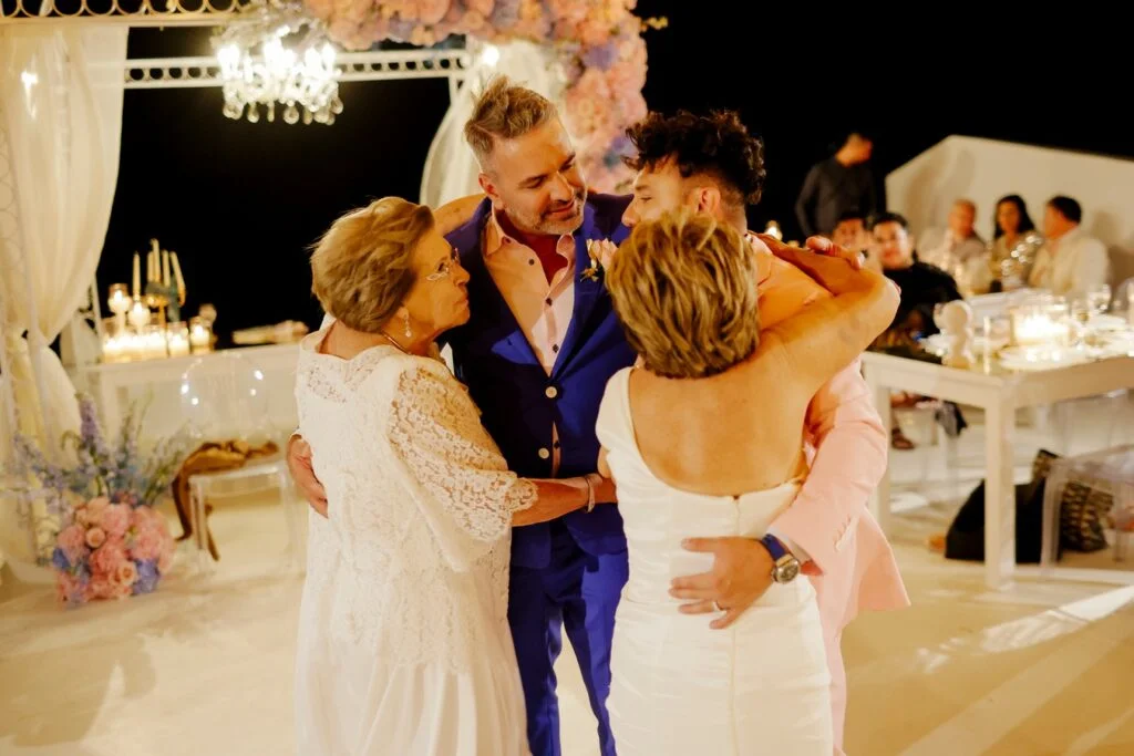 Ted & Ivan wedding at The Diamond Rock, Santorini