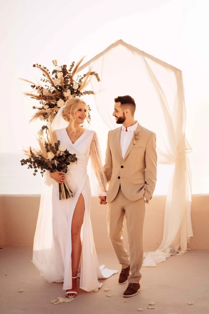 Valeria & Helder wedding at Love Cave Venue, Santorini