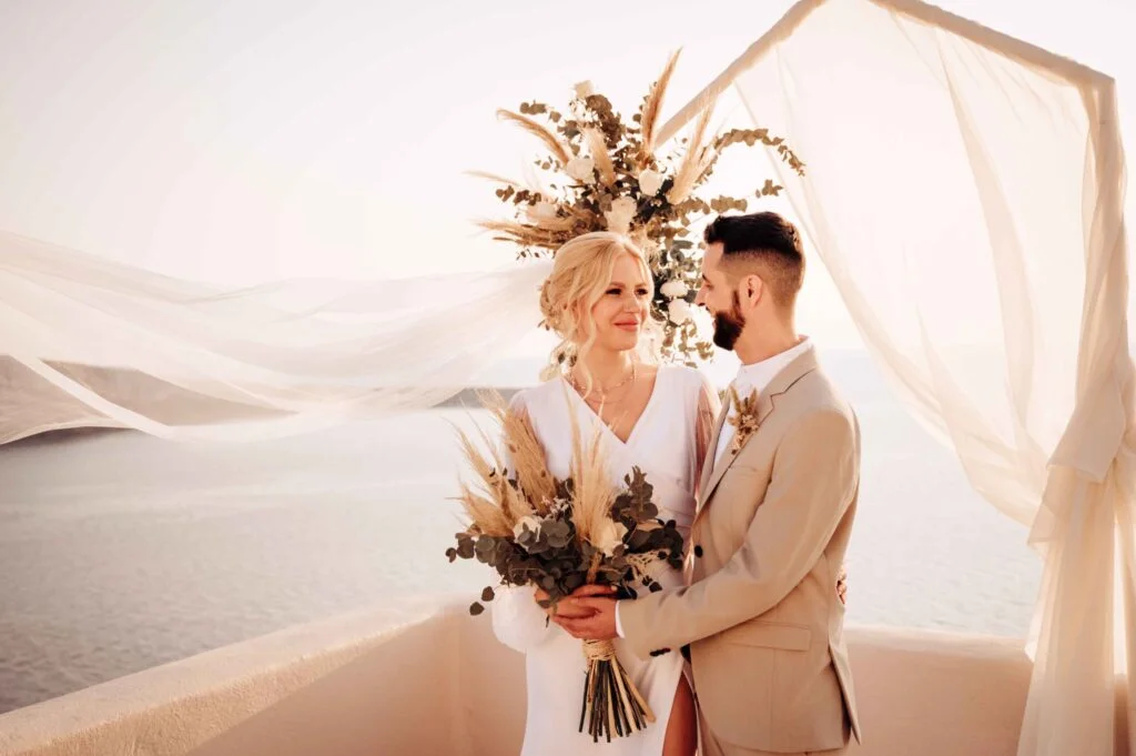 Valeria & Helder wedding at Love Cave Venue, Santorini