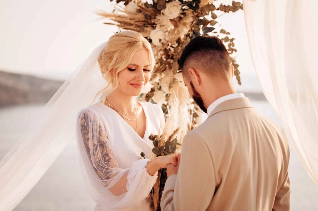 Valeria & Helder wedding at Love Cave Venue, Santorini