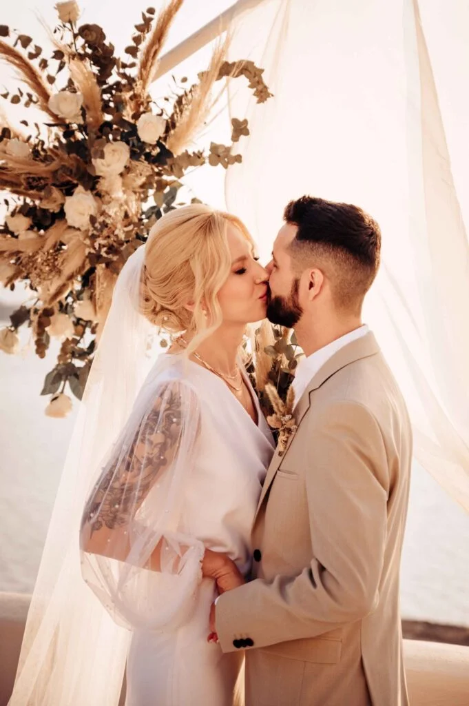 Valeria & Helder wedding at Love Cave Venue, Santorini