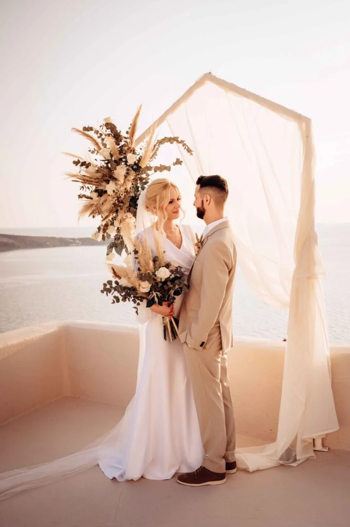 Valeria & Helder wedding at Love Cave Venue, Santorini