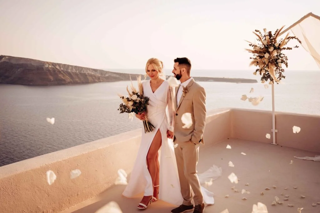 Valeria & Helder wedding at Love Cave Venue, Santorini