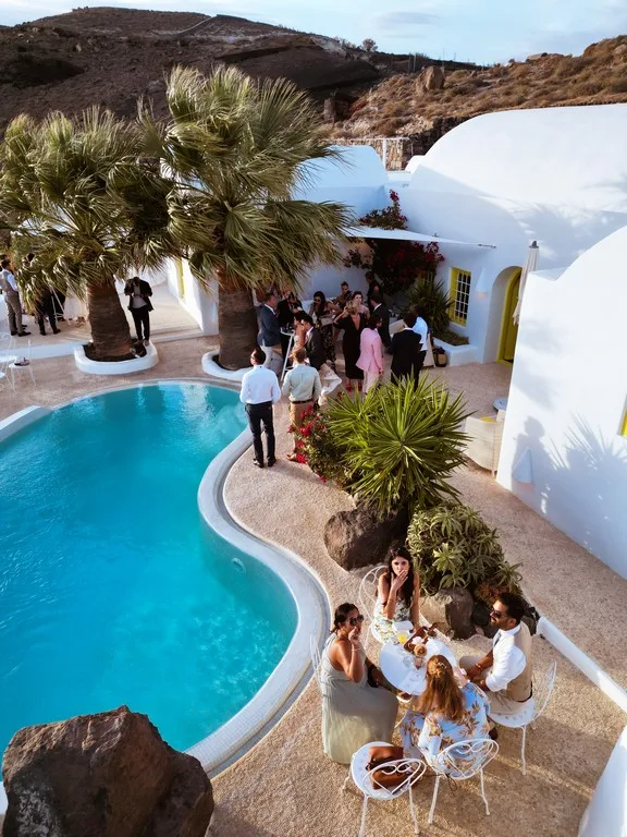 Jerry & Jay wedding at Diamond Rock Venue, Santorini