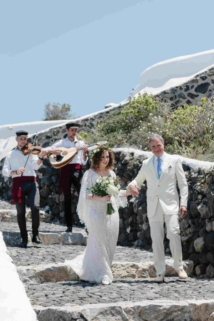 Kristen & Conor wedding at Venetsanos Venue , Santorini
