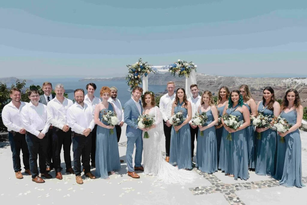 Kristen & Conor wedding at Venetsanos Venue , Santorini