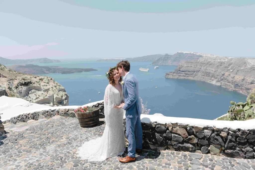 Kristen & Conor wedding at Venetsanos Venue , Santorini