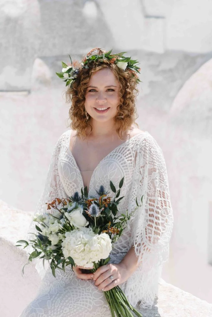 Kristen & Conor wedding at Venetsanos Venue , Santorini