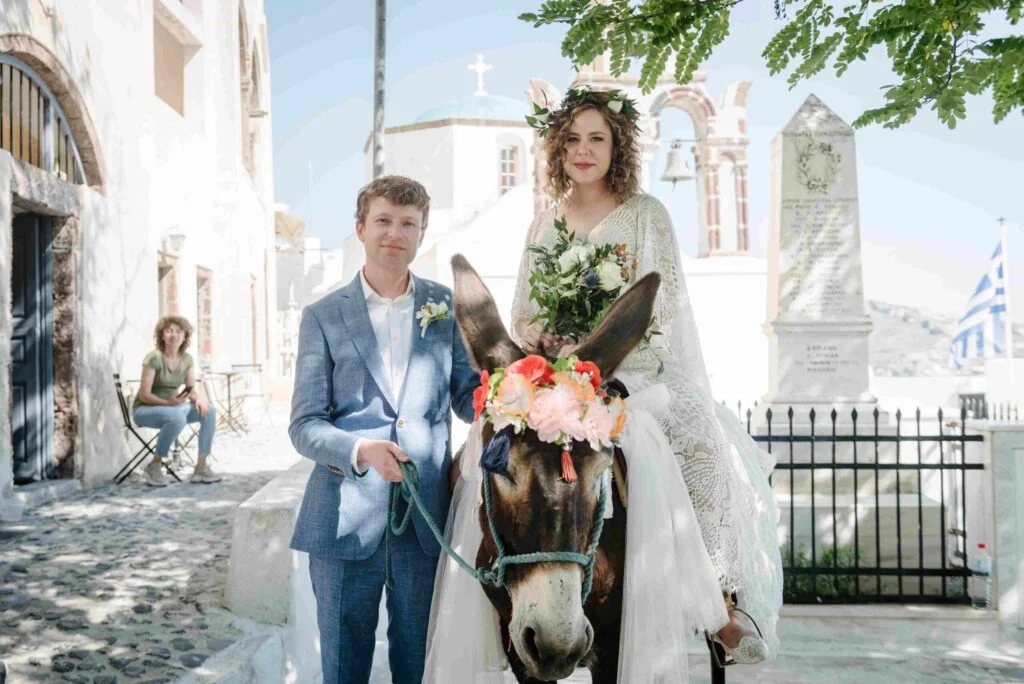 Kristen & Conor wedding at Venetsanos Venue , Santorini