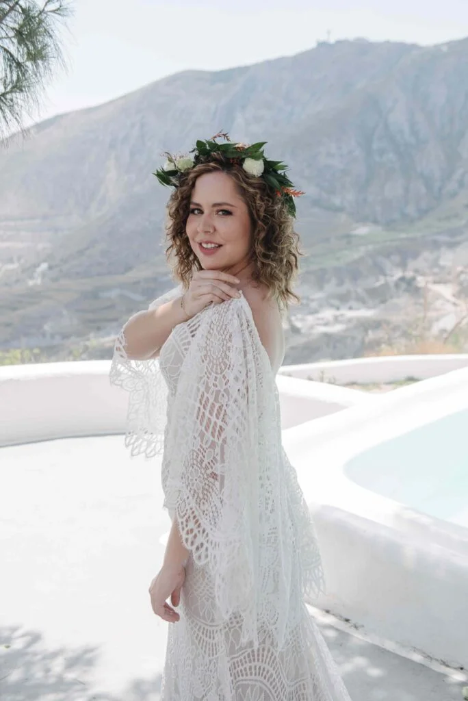Kristen & Conor wedding at Venetsanos Venue , Santorini