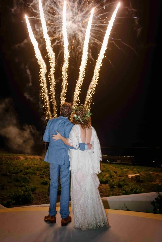 Kristen & Conor wedding at Venetsanos Venue , Santorini
