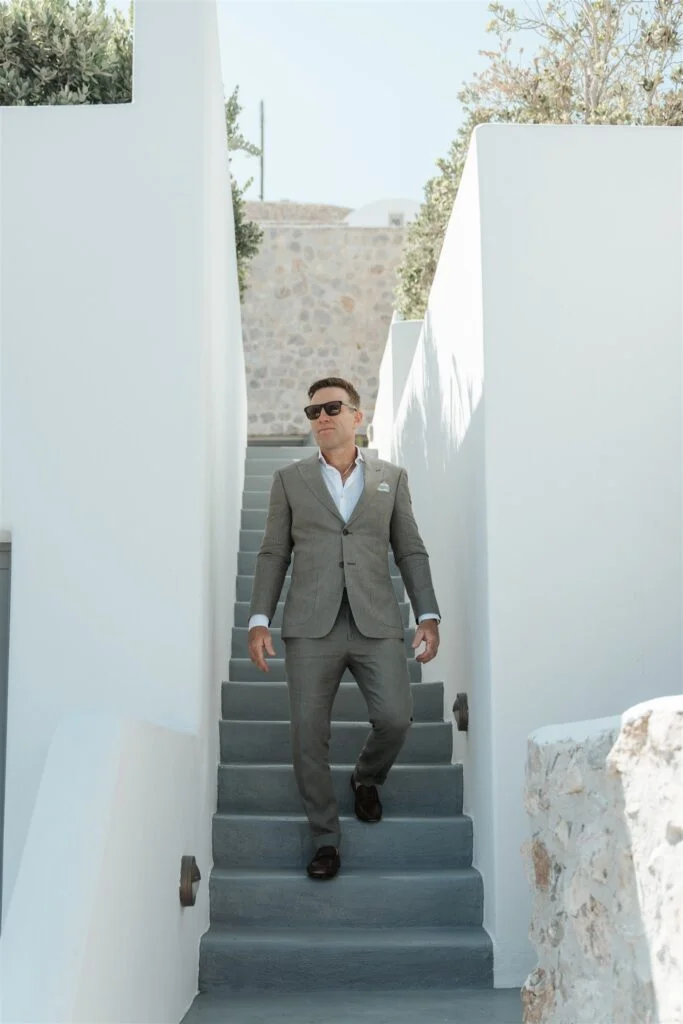 Larissa & Justin wedding at Madame Sousou, Santorini