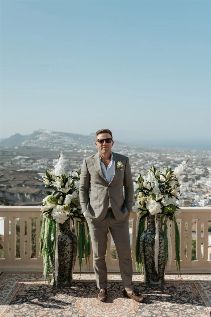 Larissa & Justin wedding at Madame Sousou, Santorini
