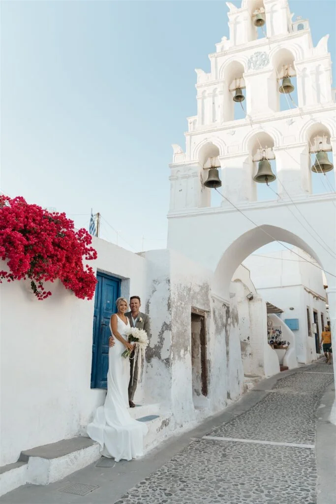 Larissa & Justin wedding at Madame Sousou, Santorini