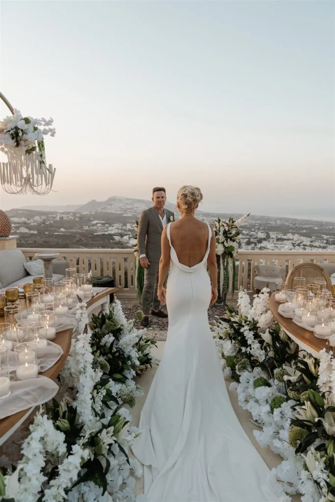 Larissa & Justin wedding at Madame Sousou, Santorini