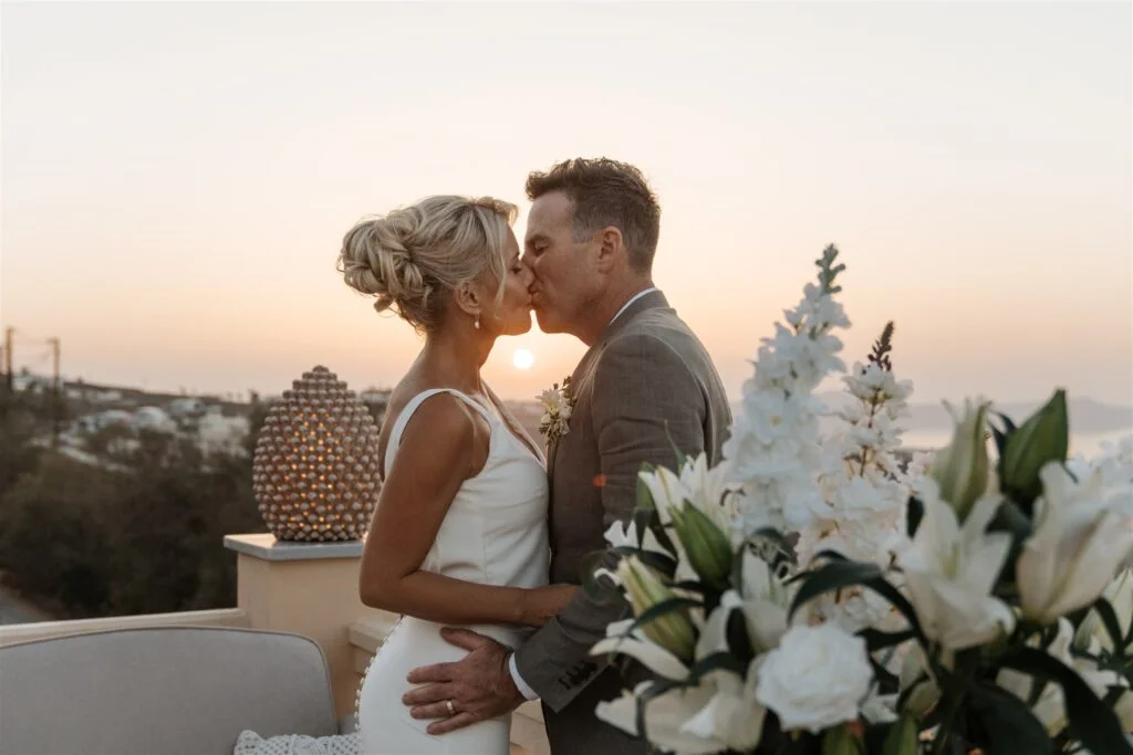 Larissa & Justin wedding at Madame Sousou, Santorini