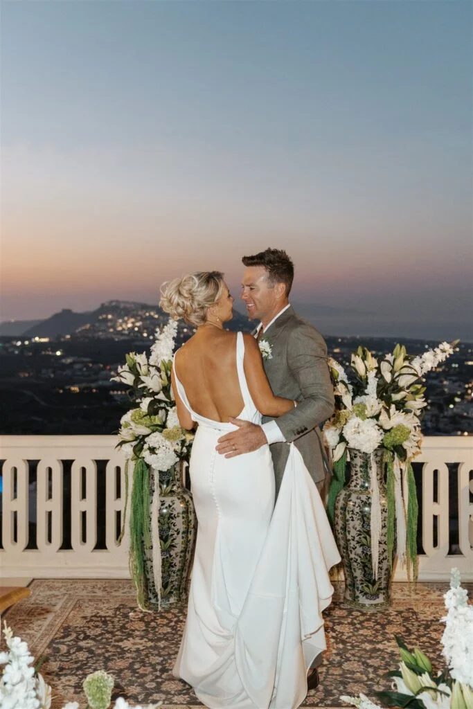 Larissa & Justin wedding at Madame Sousou, Santorini