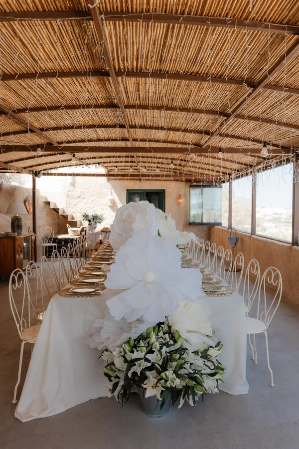 Once upon a brunch… and happily ever after begins wedding at Madame Sousou, Santorini