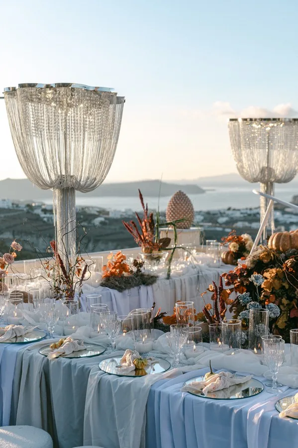 An October Table in the Sky wedding at Madame Sousou, Santorini