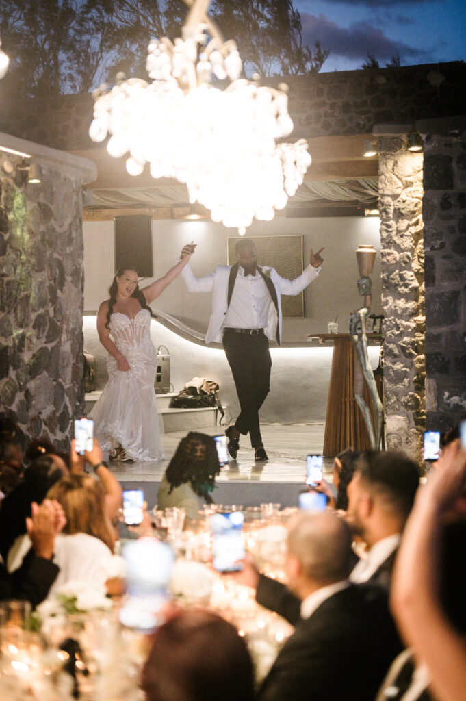 Alexis & Jaahmal wedding at Cavo Ventus, Santorini