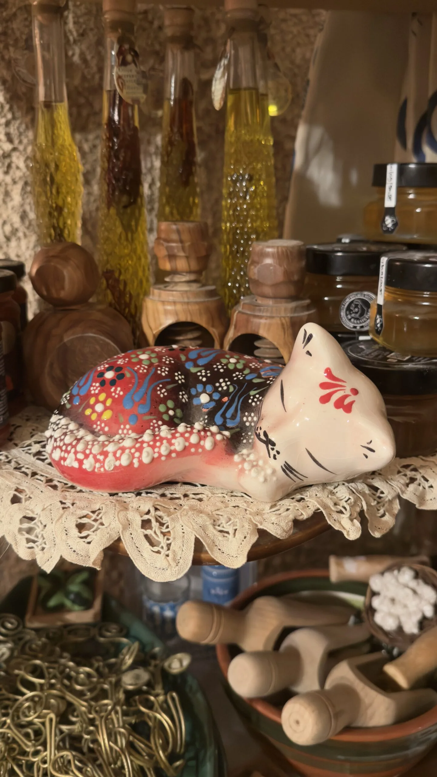 Olive wood, honey and island produce