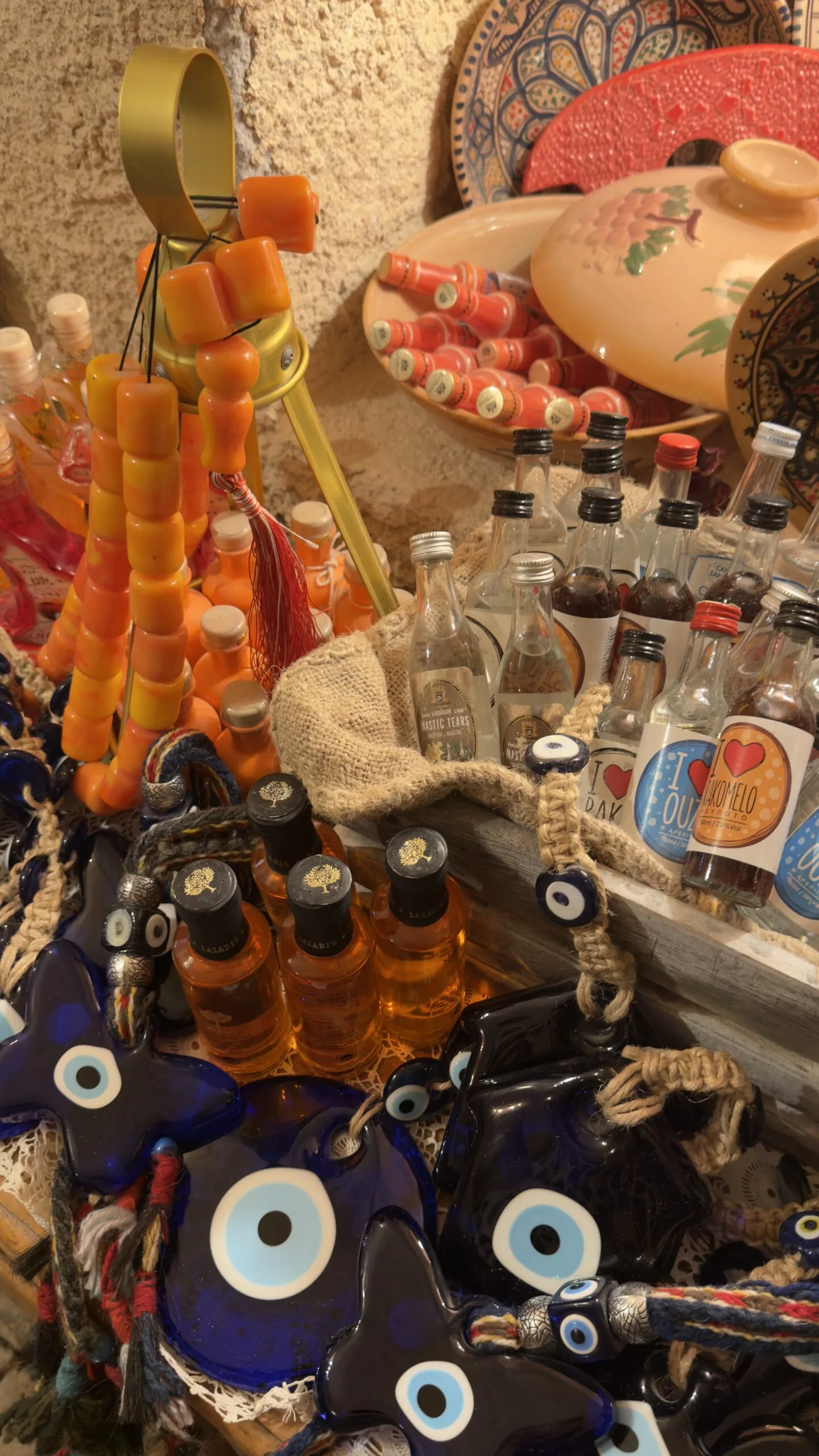 A corner of the shop in Pyrgos