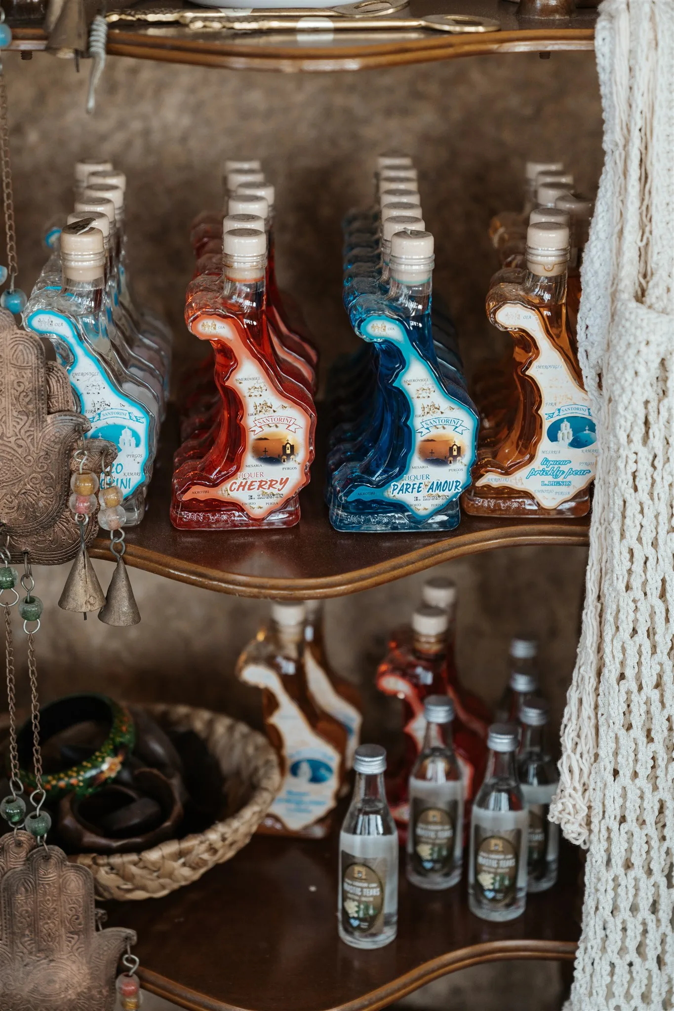 Ceramic vases and shell lamps