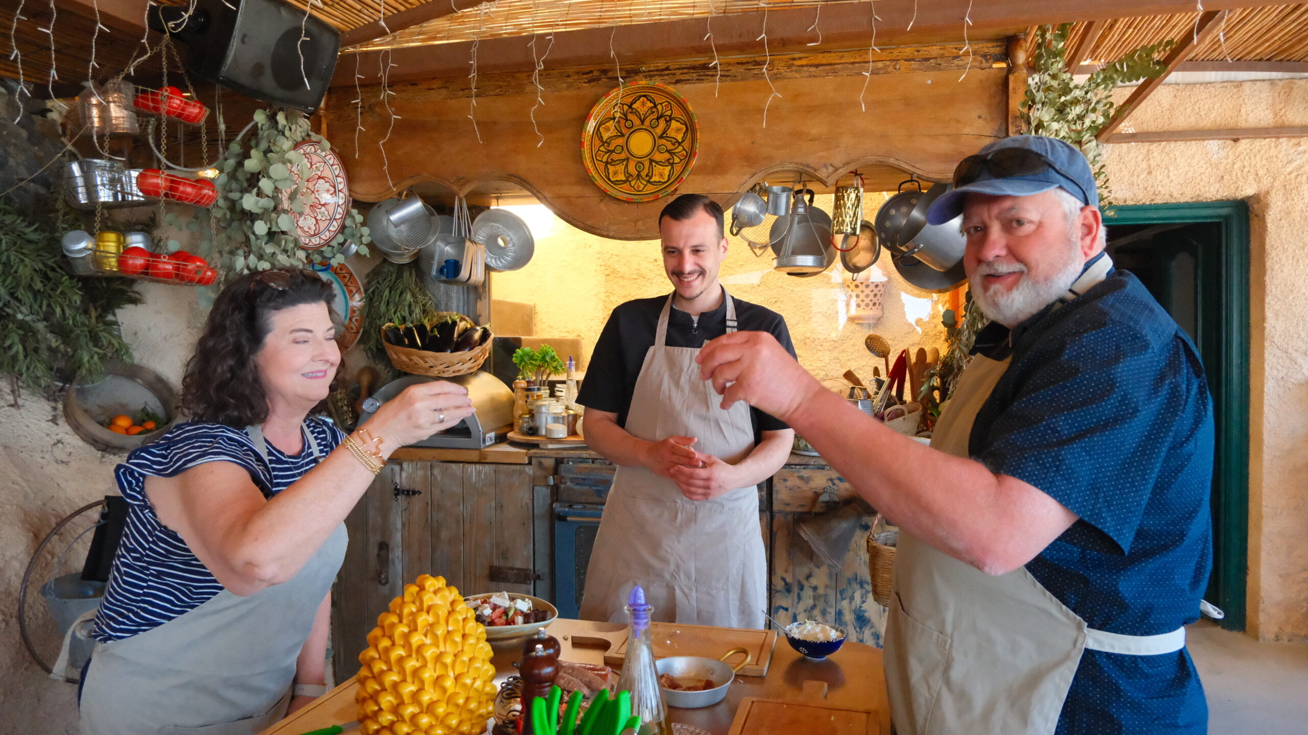 Greek cooking class at Madame Sousou, Santorini