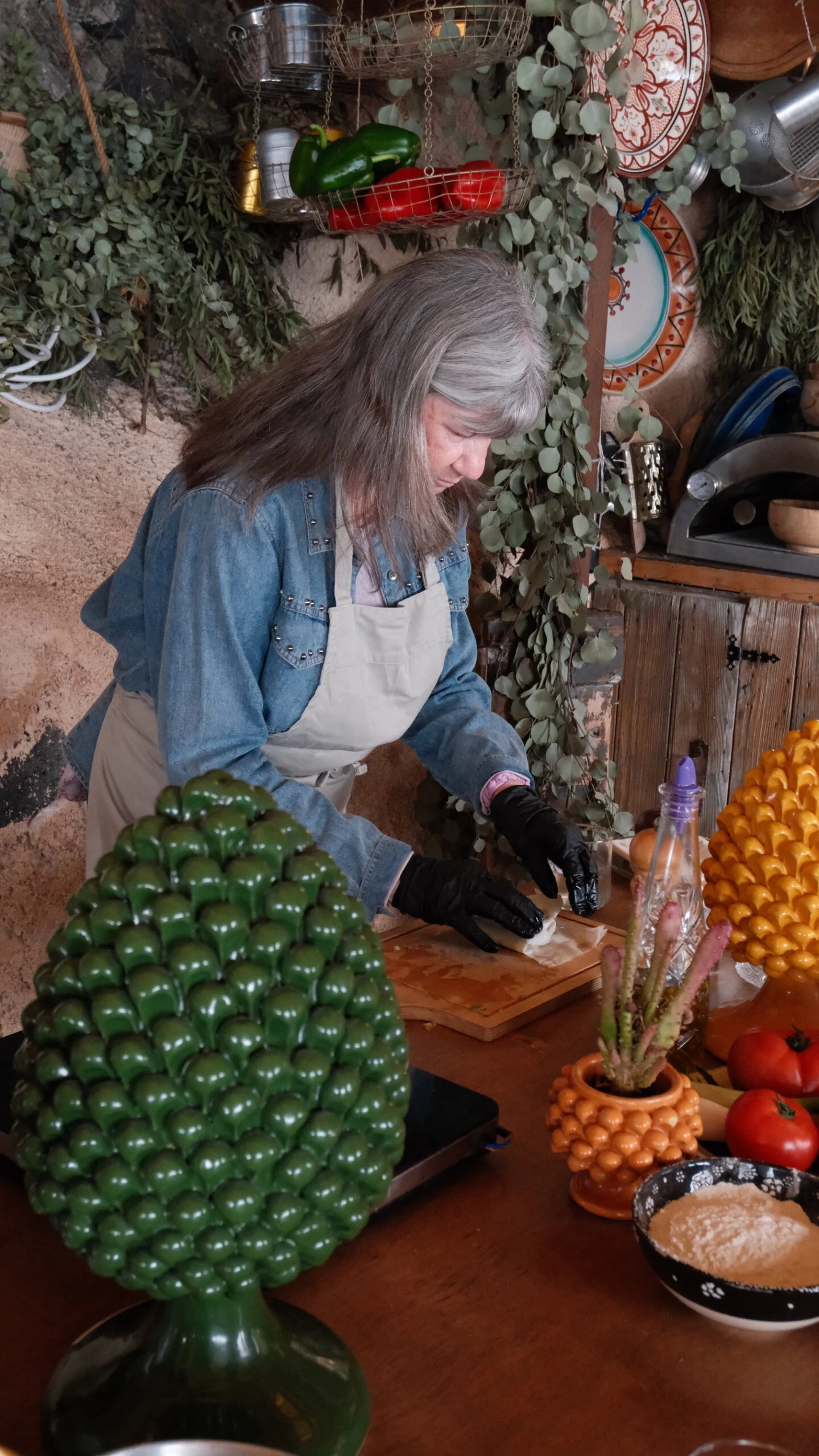 Greek cooking class at Madame Sousou, Santorini