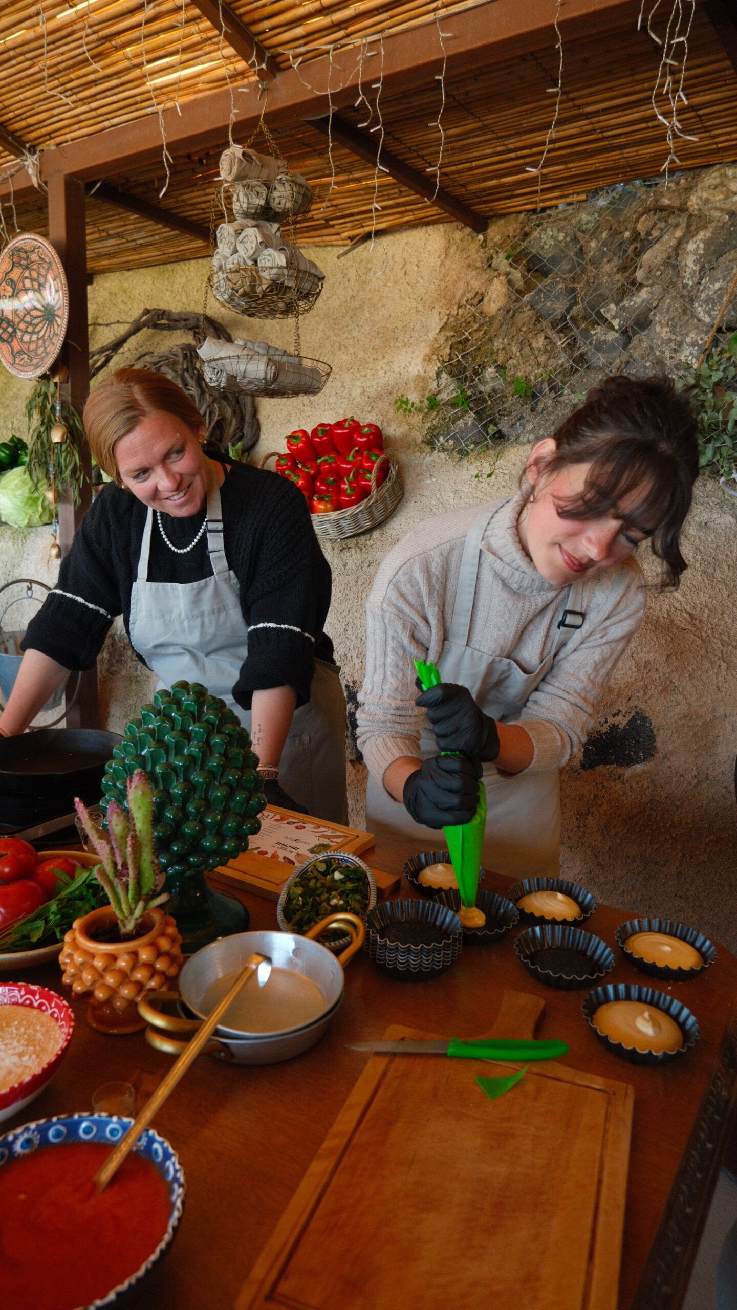 Greek cooking class at Madame Sousou, Santorini