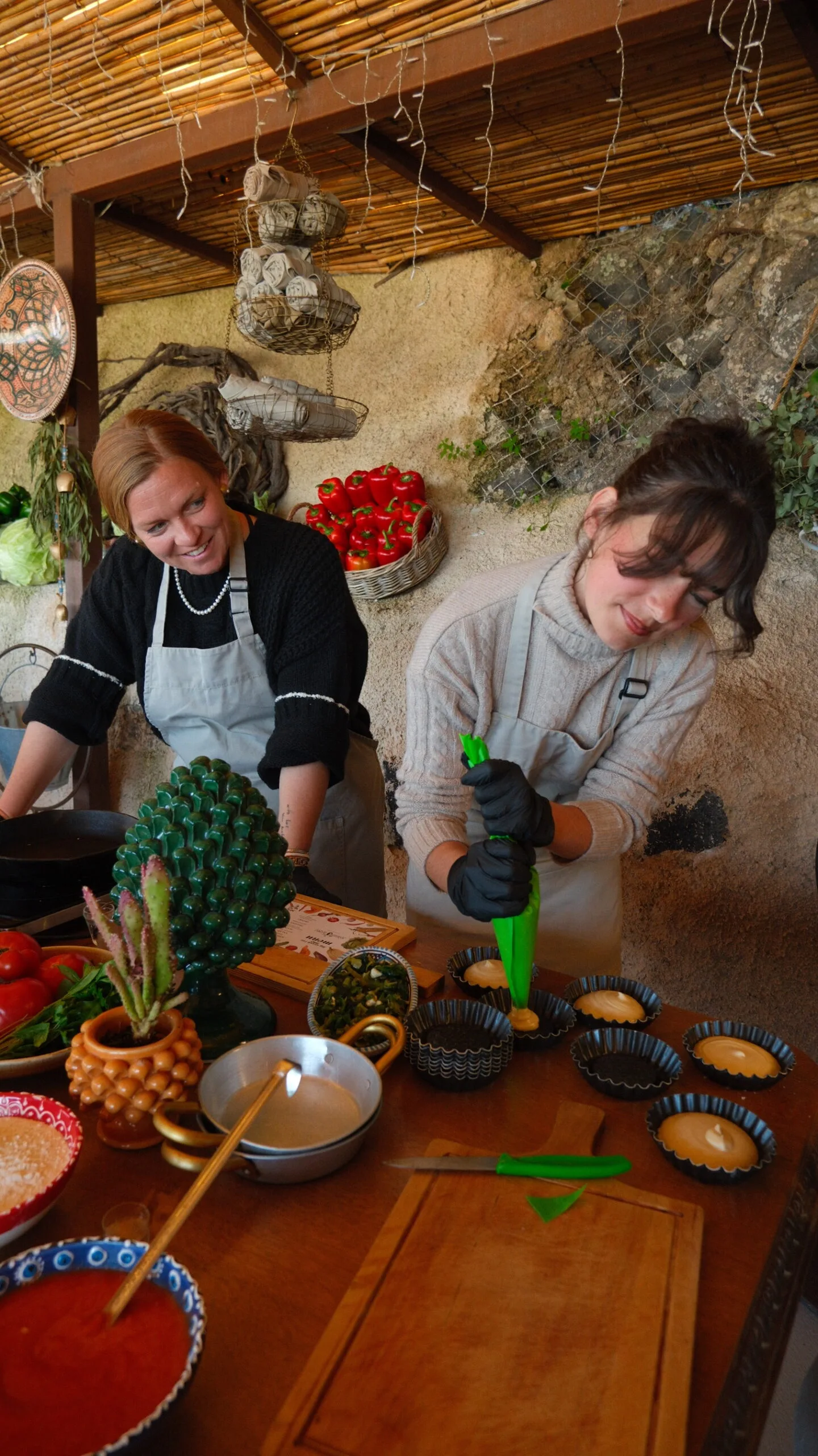 Greek cooking class at Madame Sousou, Santorini